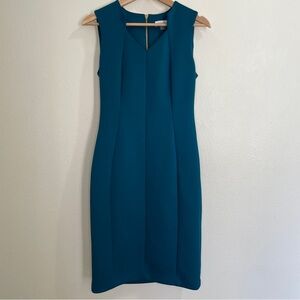 Calvin Klein Sleeveless Sheath Dress - Teal